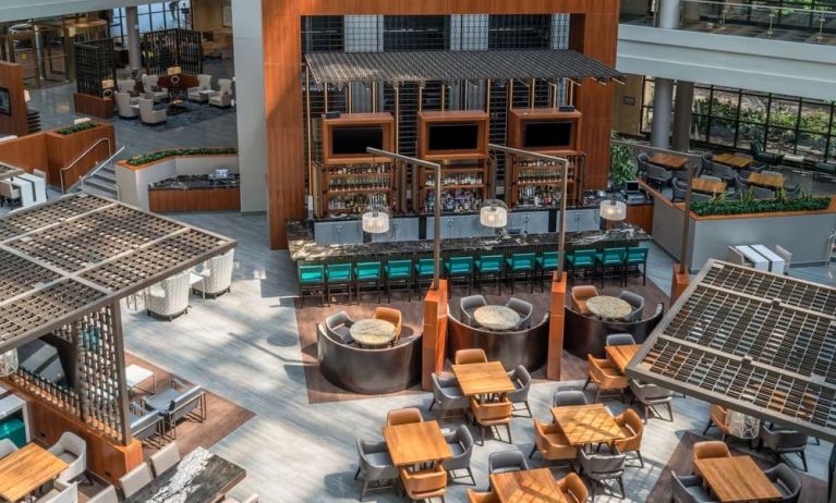 Lounge and coworking space at Embassy Suites By Hilton Washington DC Georgetown.