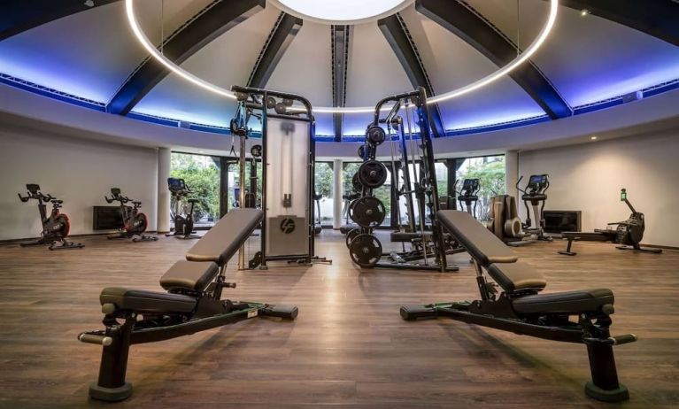 Fitness center at DoubleTree By Hilton Berlin Ku'damm.