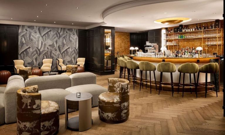 Hotel bar at Hilton Heidelberg.