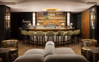 Hotel bar at Hilton Heidelberg.