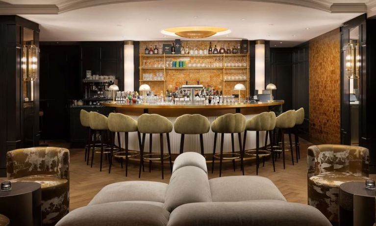 Hotel bar at Hilton Heidelberg.