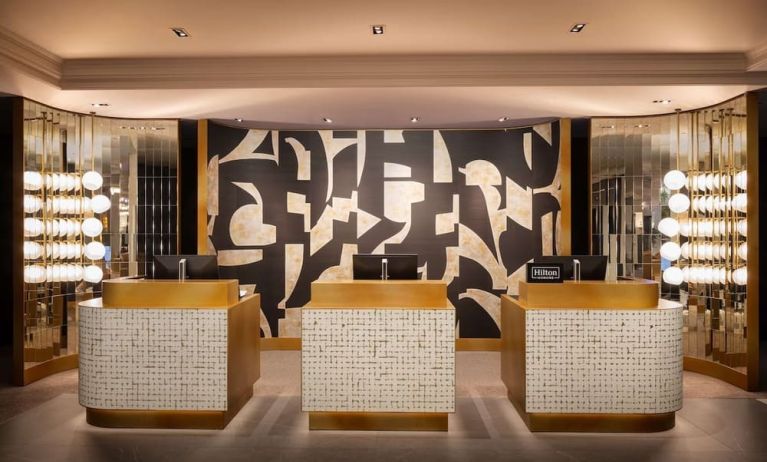 Hotel bar at Hilton Heidelberg.