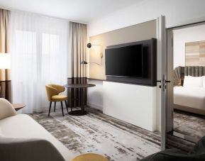 Day use room with TV at Hilton Heidelberg.