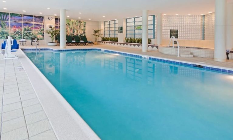 Indoor pool at Embassy Suites By Hilton Parsippany.