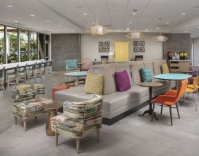 Coworking space at Home2 Suites By Hilton Miami Doral West Airport.