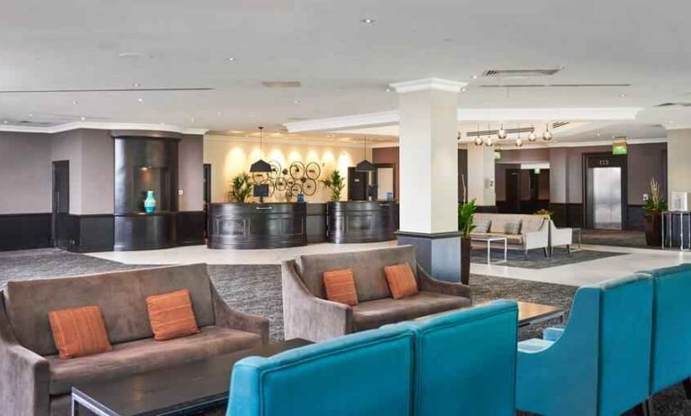 Lobby seating at DoubleTree By Hilton Coventry.