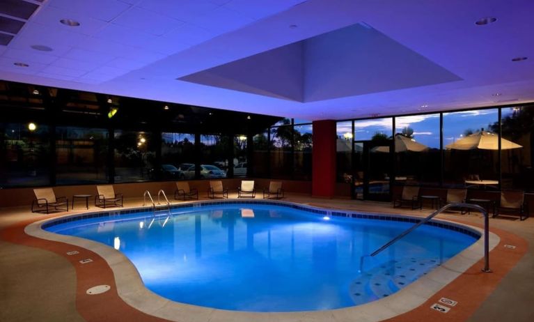 Indoor pool at Hilton Chicago/Oak Brook Suites.