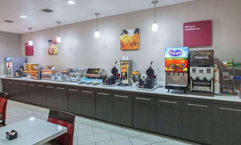 Breakfast available at Comfort Suites Lewisville.