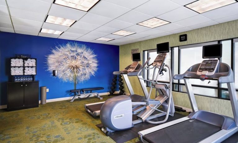 Gym at SpringHill Suites Baltimore BWI Airport.