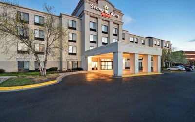 Hotel exterior at SpringHill Suites Baltimore BWI Airport.