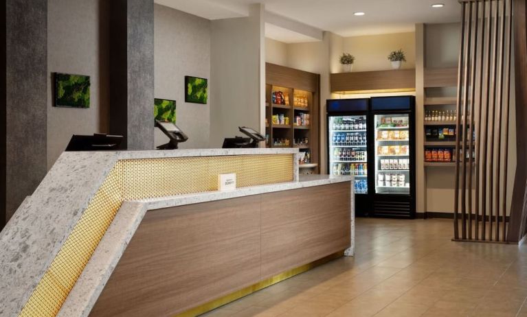 Reception desk at SpringHill Suites By Marriott Milpitas.
