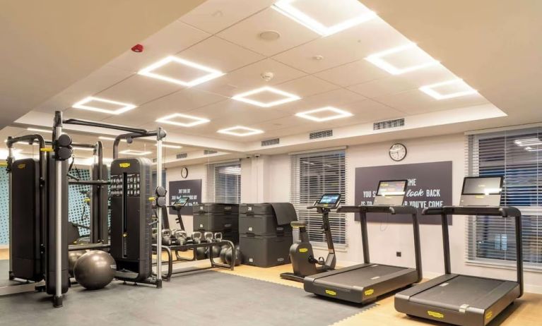 Gym at Hampton By Hilton Bialystok.