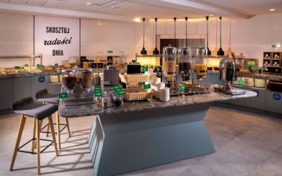 Dining room at Hampton By Hilton Bialystok.