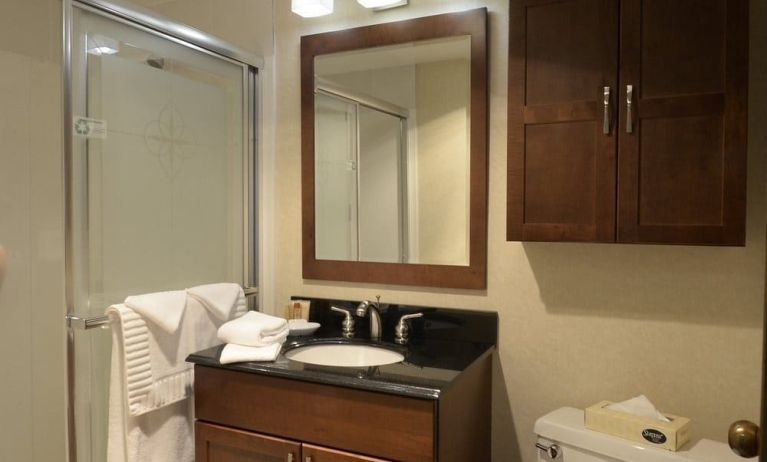 Guest bathroom at Maritime Conference Center.