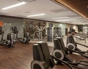 Fully equipped fitness center at Hyatt Regency San Francisco.