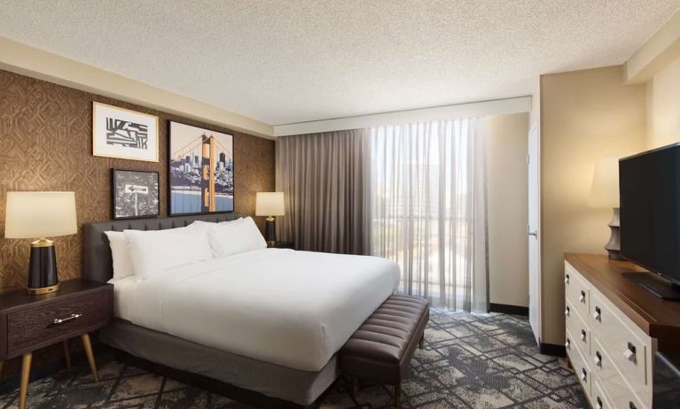 Day use room with natural light at Embassy Suites by Hilton San Francisco Airport.