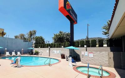 Outdoor pool at The Hills Inn Eagle Rock.