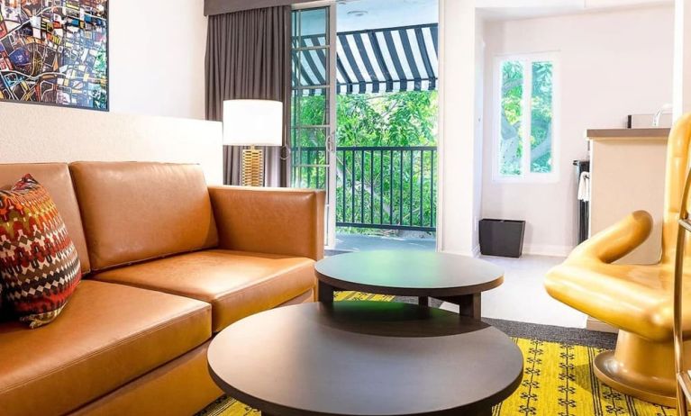Day use suite with living area at Montrose At Beverly Hills.