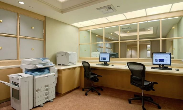 Dedicated business center at Hilton Los Angeles Airport.