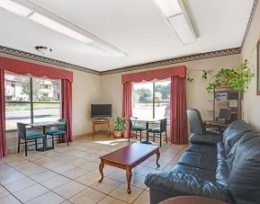 Lobby seating at Super 8 By Wyndham Universal City.