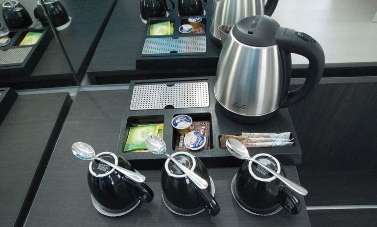 Coffee station at Boss Boutique Athens.