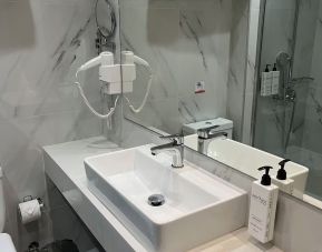 Guest bathroom at Boss Boutique Athens.