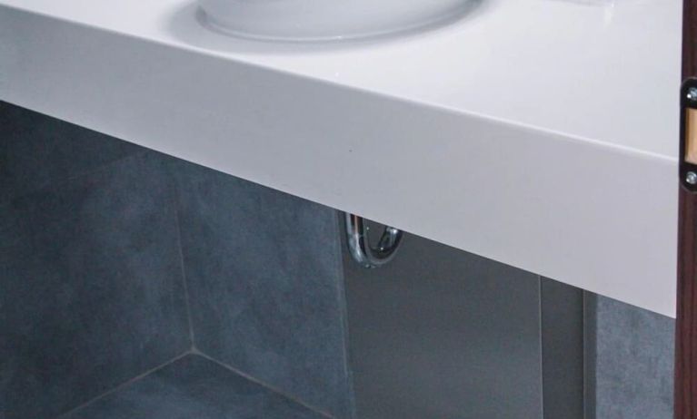 Guest bathroom at Breeze Boutique Athens.