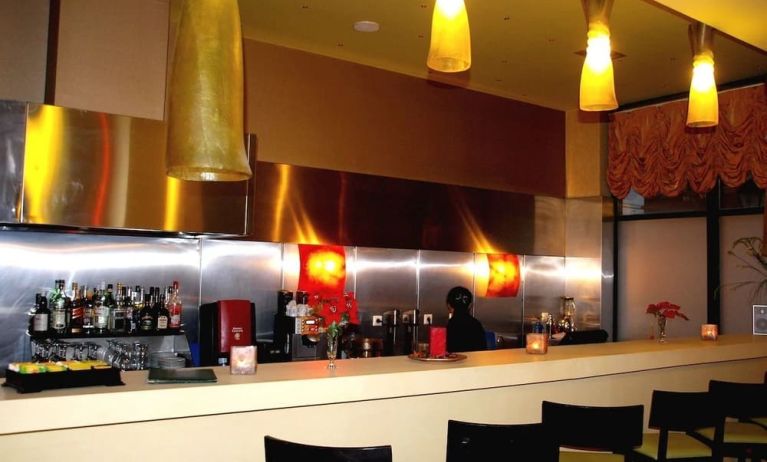 Hotel bar at Delphi Art Hotel.