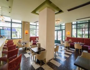 Hotel restaurant at Delphi Art Hotel.