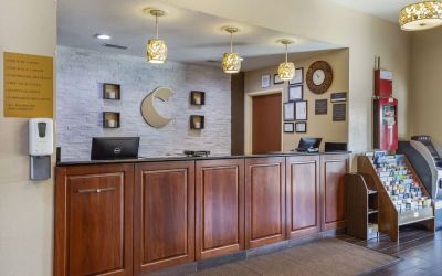Reception desk at Comfort Inn & Suites North Aurora - Naperville.