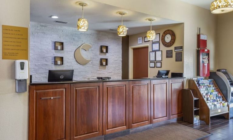 Reception desk at Comfort Inn & Suites North Aurora - Naperville.