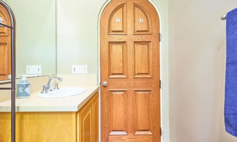 Guest bathroom at Beverly Hills Spanish.