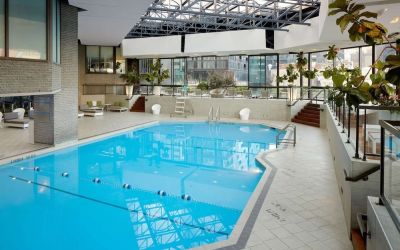Indoor pool at DoubleTree By Hilton Montreal.