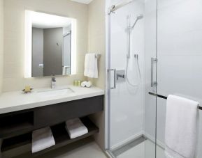 Guest bathroom at DoubleTree By Hilton Montreal.