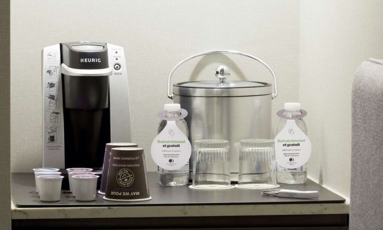 Coffee station at DoubleTree By Hilton Montreal.
