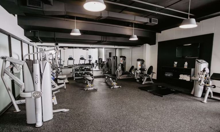 Gym at DoubleTree By Hilton Montreal.