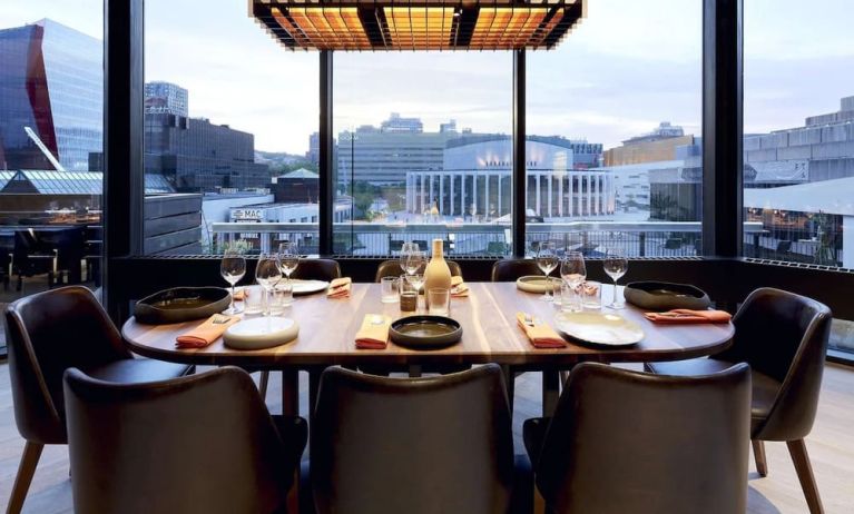 Dining area at DoubleTree By Hilton Montreal.