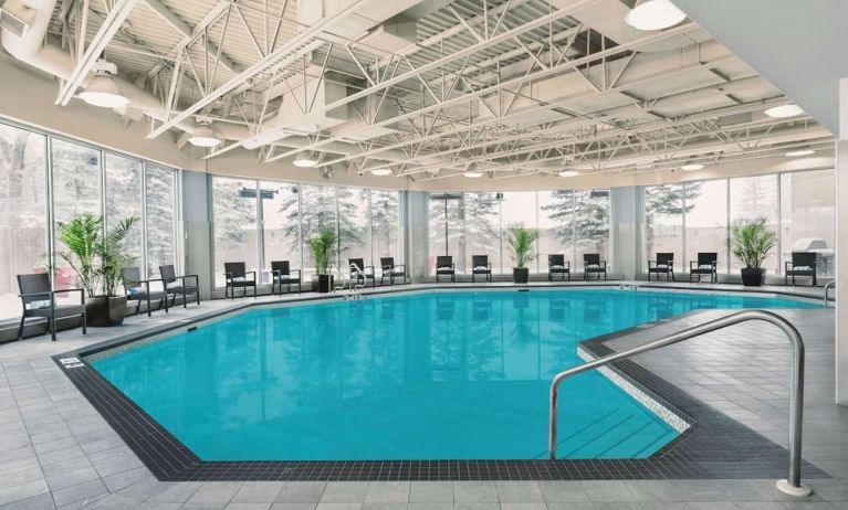 Indoor pool at Hilton Garden Inn Calgary Airport.