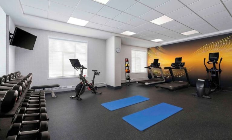 Gym at Hilton Garden Inn Calgary Airport.
