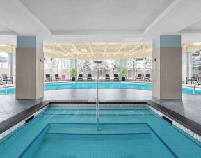 Indoor pool at Hilton Garden Inn Calgary Airport.