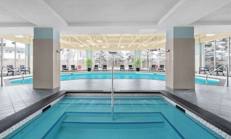 Indoor pool at Hilton Garden Inn Calgary Airport.