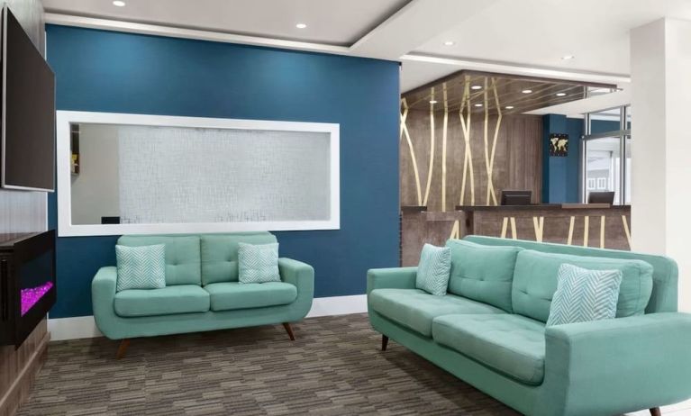 Lobby and lounge at Days Inn By Wyndham Saint John New Brunswick.
