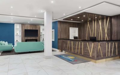 Reception area at Days Inn By Wyndham Saint John New Brunswick.