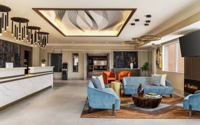 Lobby seating at Crowne Plaza Saint John Harbour View By IHG.