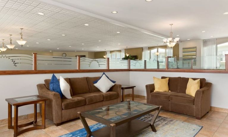Lobby seating at Days Inn By Wyndham London.