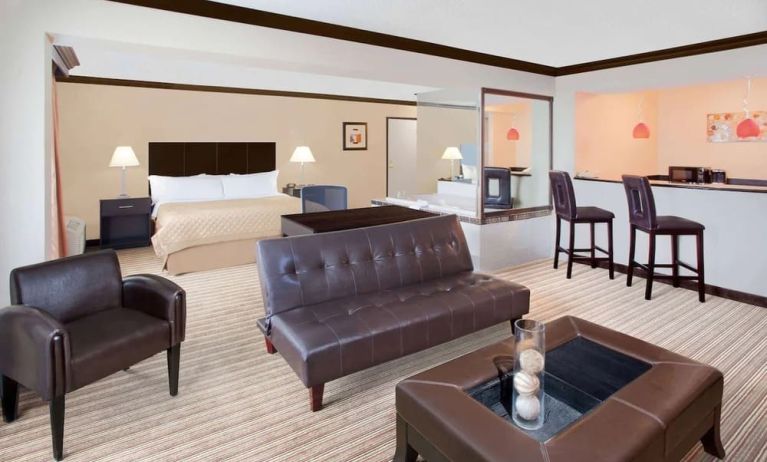 Lounge area at Wyndham Garden Schaumburg Chicago Northwest.