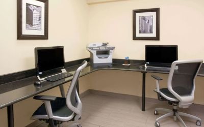 Business center at Wyndham Garden Schaumburg Chicago Northwest.