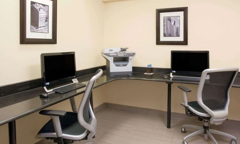 Business center at Wyndham Garden Schaumburg Chicago Northwest.