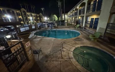 Outdoor pool at Five Star Inn West Covina.