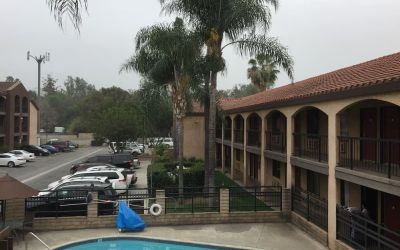 Outdoor pool at Five Star Inn West Covina.
